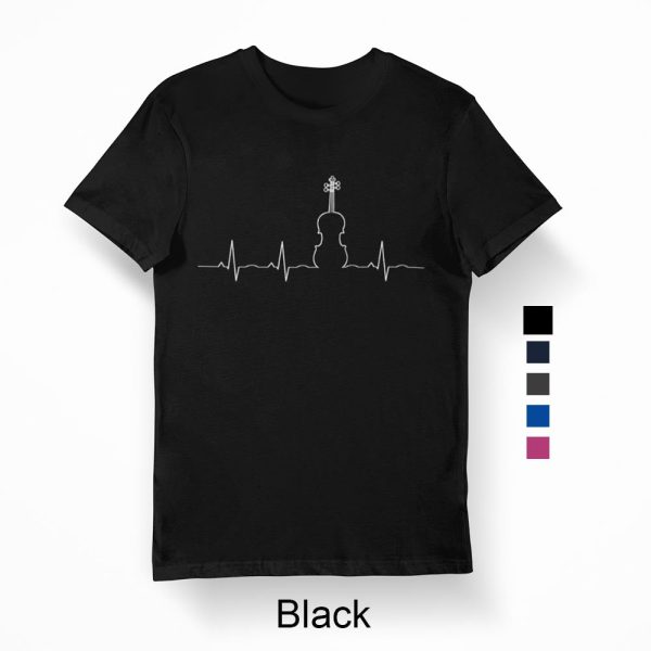 Men's Heartbeat T-Shirt White print