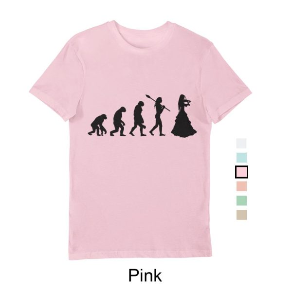 Woman's Evolution T-Shirt Black print