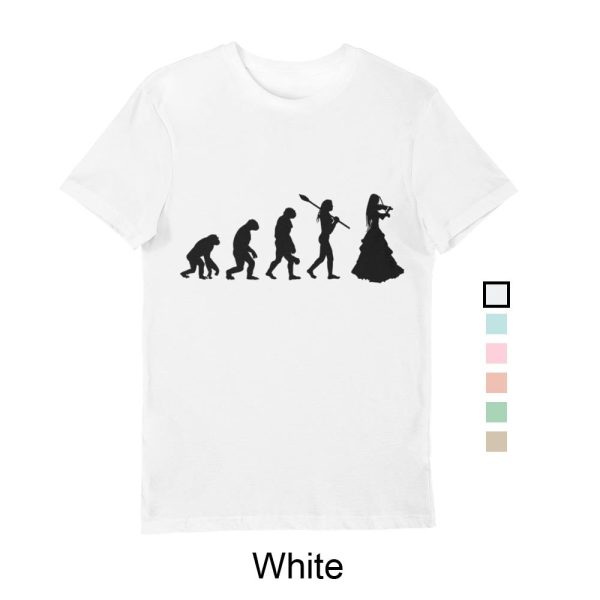 Woman's Evolution T-Shirt Black print