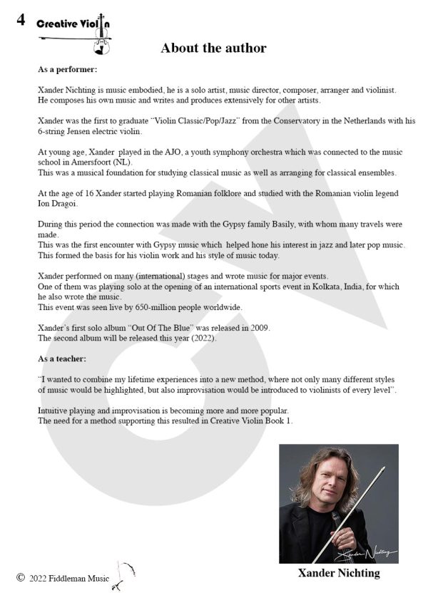 Creative Violin Book 1 (English Printed Version)